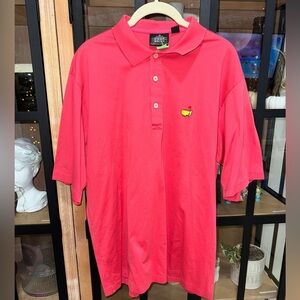 Masters Polo Augusta National red Shirt collar Clubhouse Collection short sleeve